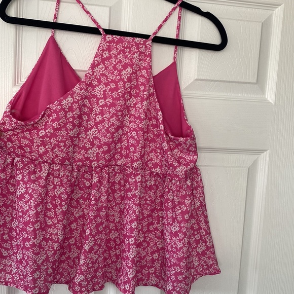 Pink lily, pink floral top, size medium. New** - Picture 3 of 5